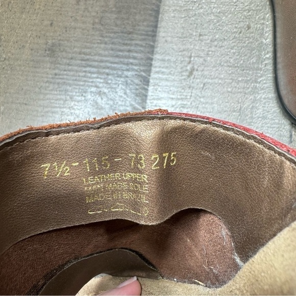 Candie’s Vintage 00’s Leather Platform Chunky Patchwork Slides size 7 1/2 - Picture 11 of 14